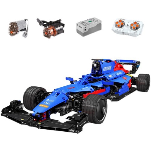 레고 신제품 블루 레이싱카 사이버포뮬러 F1 경주 파워포함 테크닉 18024B 호환 창작