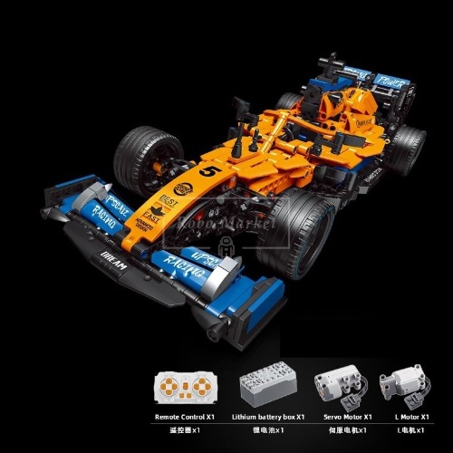 레고 42141 신제품 F1 포뮬러 애스턴마틴 오렌지 슈퍼 레이싱카 스피드챔피언 C016P 중국 호환 창작