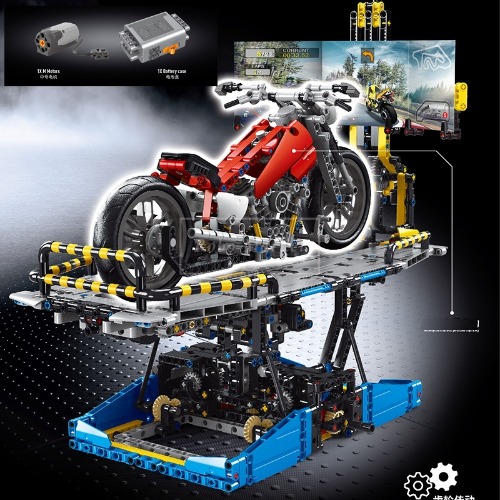 레고 신제품 원격제어 오토바이 시뮬레이션 테스트 시험 테크닉 T2016P 호환 창작