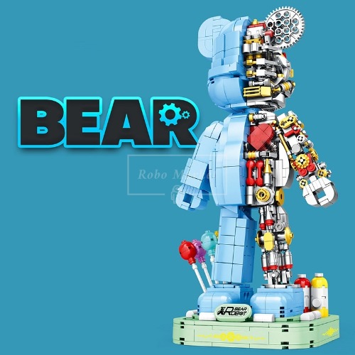 레고 신제품 폭력적인곰 장식품 동상 해부 러븝 베어 크리에이터 6302 호환 창작