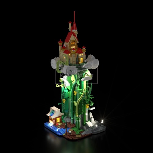 레고 신제품 잭과 콩나무 마법 하우스 조명 포함 크리에이터 FH9002 호환 창작