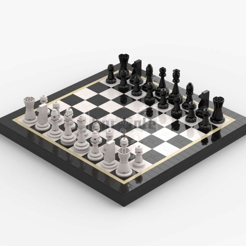 레고 크리에이터 MOC-87417 40x40 cm 오리지널 체스 보드게임 호환 신제품 창작