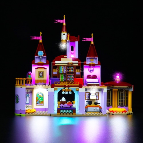 레고 LED 세트 디즈니 벨과 야수의 궁전 창작 조명 신제품 43196