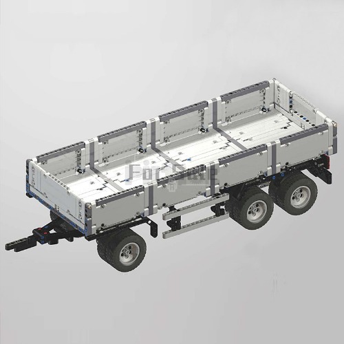 레고 테크닉 MOC-4157 MAN Transport Truck Trailer 화물 트럭 버킷 호환 신제품 창작