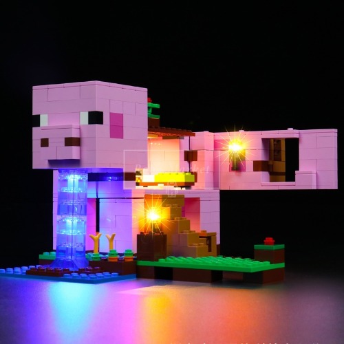레고 LED 세트 마인크래프트 피그하우스 창작 조명 신제품 21170