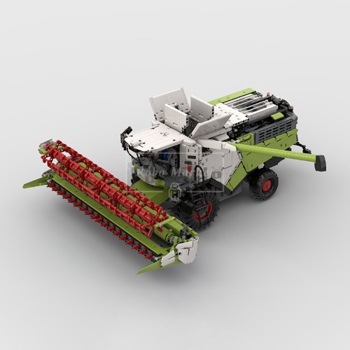 레고 테크닉 MOC-71485 농업 콤바인 수확기 트랙터 농기구 호환 신제품 창작