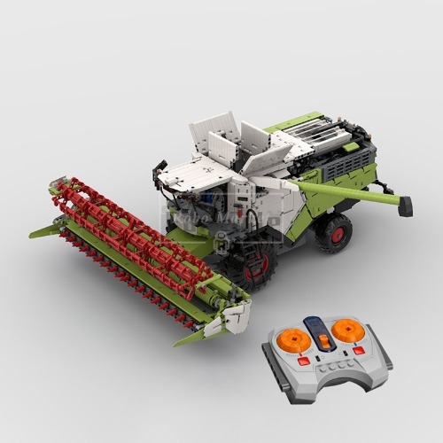 레고 테크닉 MOC-71485P 원격제어 농기계 콤바인 수확기 트랙터 호환 신제품 창작