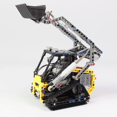 레고 테크닉 MOC-13349 Crawler Car Excavator 소형 트랙 로더 호환 신제품 창작