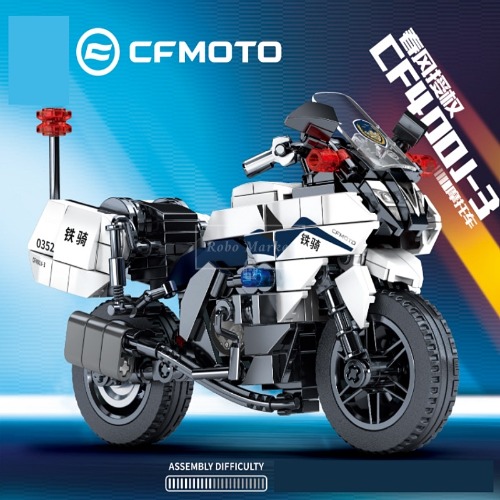 레고 신제품 CF400J-3 오토바이 소형 오토바이 스피드챔피언 705300 호환 창작
