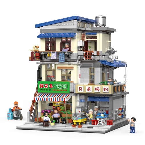 레고 신제품 모듈러 도시 도심 빌리지 쌀국수 전문점 크리에이터 XB01037 호환 창작
