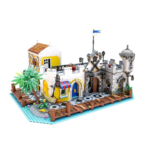 레고 크리에이터 호환 신제품 Medieval Pirate Themed Town 중세 해적 테마 마을 MOC-108172 창작