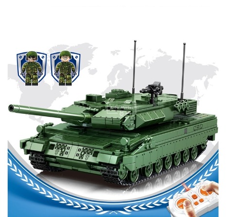 레고 밀리터리 호환 신제품 특수부대 군사 원격 제어 레오파드 주요 전투 탱크 711002 창작