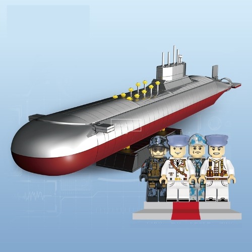 레고 밀리터리 신제품 특수부대 해군 사령부 941 핵잠수함 모형 QL5064 호환 한정판