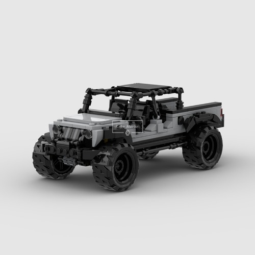 레고 스피드챔피언 호환 신제품 jeep gladiator gray 8wide 지프 글래디에이터 MOC-85483 창작