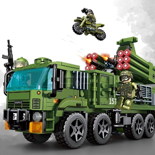 레고 밀리터리 호환 신제품 군사 육군 특수부대 방공 시스템 차량 207202 창작