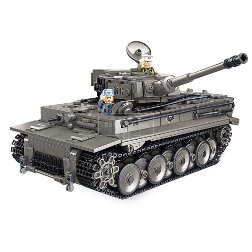 레고 밀리터리 호환 신제품 독일 전투 타이거 헤비 회색 탱크 632015 창작
