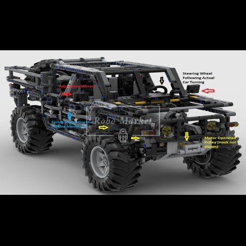 레고 테크닉 호환 신제품 Zibar 4x4 all terrain vehicle 전지형 차량 MOC-109448 창작