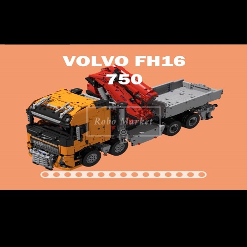 레고 테크닉 호환 신제품 H16 750 8x6 볼보 리프팅 암 트럭 MOC-118230 창작