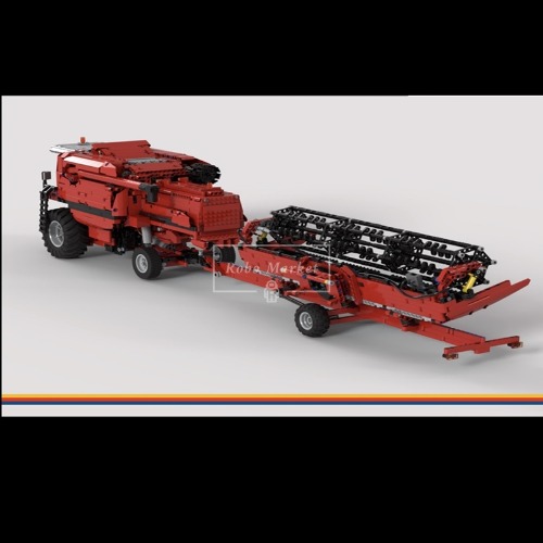 레고 MOC 창작 테크닉 신제품 Red Combine Harvester 레드 콤바인 수확기 MOC-106787 호환 한정판