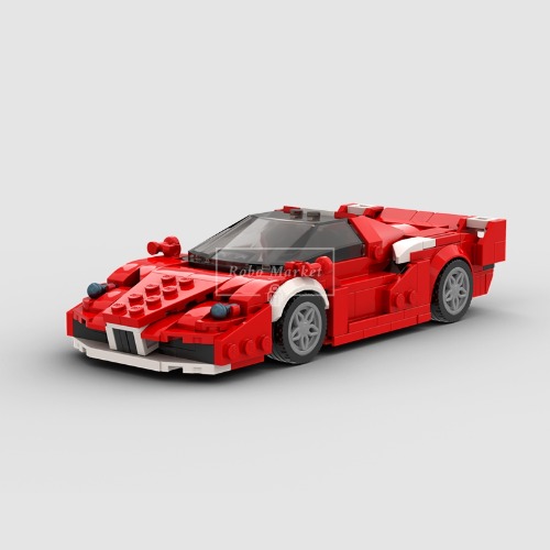 레고 MOC 창작 스피드챔피언 신제품 Ferrari FXX 그리드 카 페라리 빨간색 미래 MOC-111663 호환 한정판