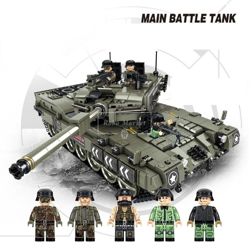 레고 밀리터리 신제품 특수부대 육군 전쟁 훈련 2A4 주요 전투 탱크 632003 호환 한정판