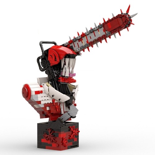 레고 무비 호환 Chainsaw Man 공포 전기톱 인간 독릭 디자인 MOC-C9206Y01 신제품 창작