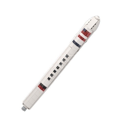 레고 시티 호환 우주 항공 시리즈 로켓 발사체 1/110 모델 MOC-118739 신제품 창작