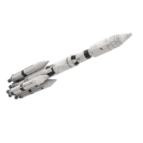 레고 시티 호환 우주 시리즈 로켓 새턴 V MLV-25L MOC-C9081 신제품 창작