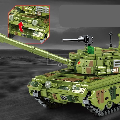 레고 밀리터리 호환 특수부대 군사 유형 96 주요 전투 탱크 203106 신제품 창작