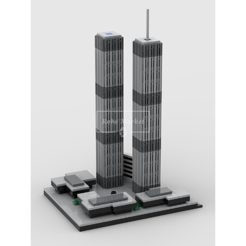 레고 아키텍쳐 호환 World Trade Center (1973-2001) 월드트레이드 센터 MOC-60683 신제품 창작