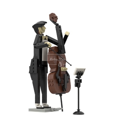 레고 크리에이터 호환 교육 크리에이터 악기 바이올린 트럼펫 DIY MOC-C7834 창작