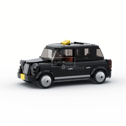 레고 스피드챔피언 호환 영국 클래식 자동차 Taxu 4 전통 미니 택시 MOC-126046 신제품 창작
