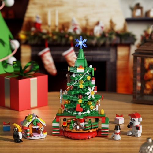 레고 크리에이터 호환 크리스마스 트리 휴일 장난감 선물 장식품 MOC-C9572 신제품 창작