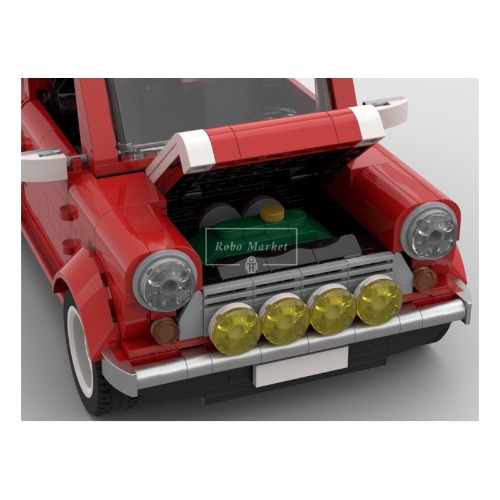 레고 스피드챔피언 호환 미니 쿠퍼 Mini Cooper Rally MOD 풍뎅이차 스포츠카 MOC-78551 신제품 창작