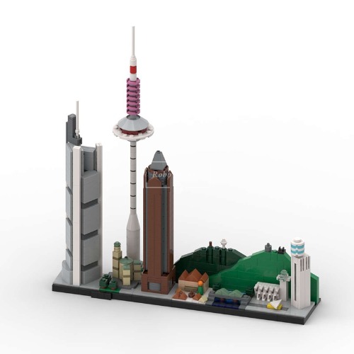 레고 아키텍쳐 호환 독일 프랑크푸르트 건축물 스카이라인 MOC-139607 신제품 창작