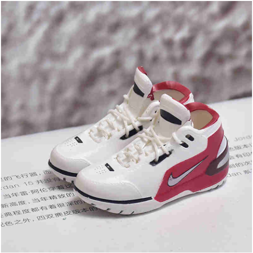 신발 미니어쳐 Nike LBJ LBJ1 white red MT-0663