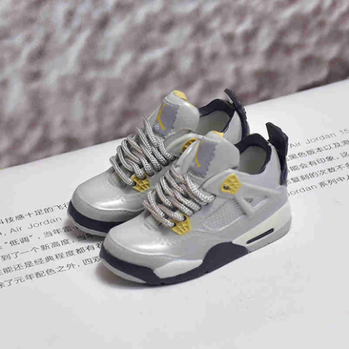 신발 미니어쳐 Nike Air Jordan 4 AJ4 4 gray rabbit MT-0251