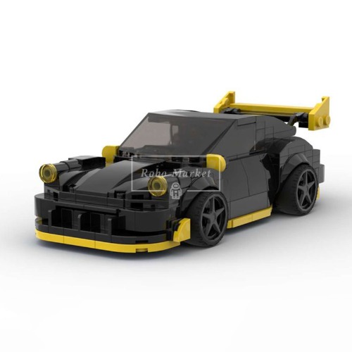 레고 스피드챔피언 호환 포르쉐 911 GT 블랙 앤 골드 MOC-159362 신제품 창작