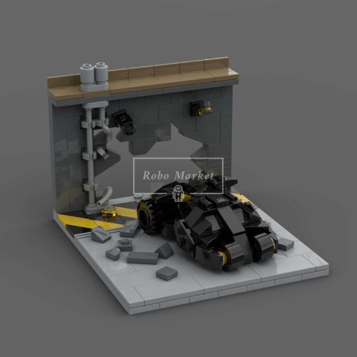 레고 스피드챔피언 호환 Tumbler 배트맨 텀블러 롤리폴리 장면 MOC-158629 신제품 창작