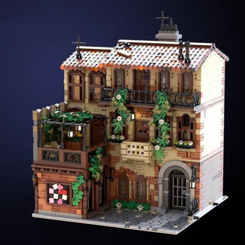 레고 크리에이터 호환 Balcony of Juliet 모듈러 줄리엣의 집 발코니 MOC-131698 신제품 창작